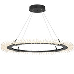 Anemone Circular Pendant - Black