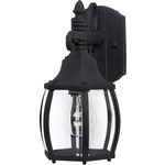Crown Hill 1031 Outdoor Wall Light - Black / Clear