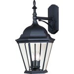Westlake 1008 Outdoor Wall Light - Black / Clear