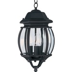 Crown Hill Outdoor Pendant - Black / Clear