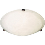 Malaga Ceiling Flush Light - Marble / Oil Rubbed Bronze