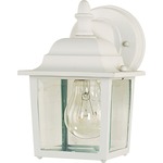 Builder 1025 Outdoor Wall Light - White / Clear