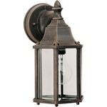 Builder 1026 Outdoor Wall Light - Rust Patina / Clear
