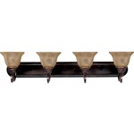 Symphony Bathroom Vanity Light - Oil Rubbed Bronze / Screen Amber