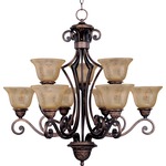 Symphony Chandelier - Oil Rubbed Bronze / Screen Amber