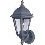 Westlake 1002 Outdoor Wall Light - Black / Clear