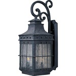 Nantucket Outdoor Wall Light - Country Forge / Seedy Glass