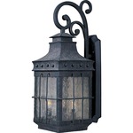 Nantucket Outdoor Wall Light - Country Forge / Seedy Glass