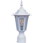 Builder 3001 Outdoor Post Light - White / Clear