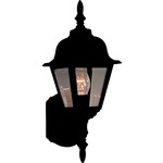 Builder 3005 Outdoor Wall Light - Black / Clear