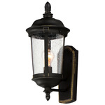 Dover 3020 Outdoor Wall Light - Bronze / Seedy Glass