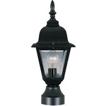 Builder 3006 Outdoor Post Light - Black / Clear