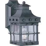 Nantucket 30081 Outdoor Wall Light - Country Forge / Seedy Glass