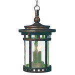 Santa Barbara DC Outdoor Pendant - Sienna / Seedy Glass