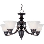 Malaga Chandelier - Marble / Oil Rubbed Bronze