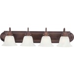 Essentials 801 Bathroom Vanity Light - Marble / Oil Rubbed Bronze