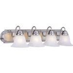 Essentials 801 Bathroom Vanity Light - Marble / Satin Nickel