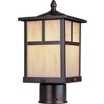 Coldwater Outdoor Post Light - Burnished / Honey