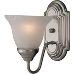 Essentials 801 Bathroom Vanity Light - Marble / Satin Nickel