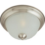 Essentials 583 Ceiling Flush Light - Satin Nickel / Frosted