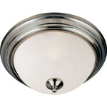 Essentials 584 Ceiling Flush Light - Frosted / Satin Nickel