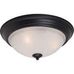 Essentials 584 Ceiling Flush Light - Ice / Black