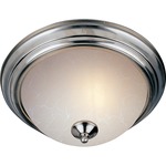 Essentials 584 Ceiling Flush Light - Ice / Satin Nickel