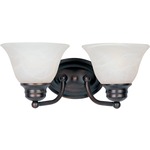 Malaga Bathroom Vanity Light - Marble / Oil Rubbed Bronze