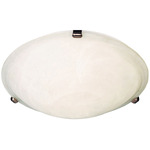 Malaga Ceiling Flush Light - Marble / Oil Rubbed Bronze