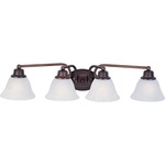 Malaga Bathroom Vanity Light - Marble / Oil Rubbed Bronze