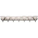 Essentials 801 Bathroom Vanity Light - Marble / Satin Nickel