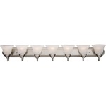 Essentials 801 Bathroom Vanity Light - Marble / Satin Nickel