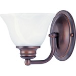 Malaga Bathroom Vanity Light - Marble / Oil Rubbed Bronze