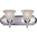 Essentials 801 Bathroom Vanity Light - Marble / Polished Chrome