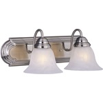 Essentials 801 Bathroom Vanity Light - Marble / Satin Nickel