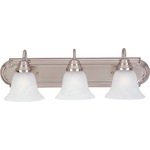 Essentials 801 Bathroom Vanity Light - Marble / Satin Nickel