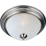 Essentials 584 Ceiling Flush Light - Frosted / Satin Nickel