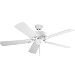 Basic Max Ceiling Fan - Matte White / White / Light Oak / White / Light Oak