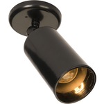 Spots Single Wall / Ceiling Adjustable Spot Light - Black