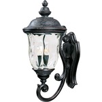 Carriage House DC Outdoor Wall Light - Oriental Bronze / Water Glass