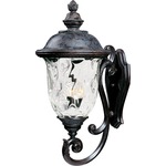 Carriage House DC Outdoor Wall Light - Oriental Bronze / Water Glass