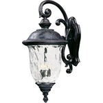 Carriage House DC Hanging Outdoor Wall Light - Oriental Bronze / Water Glass