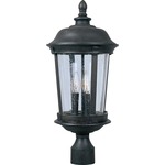 Dover VX Outdoor Post Mount - Bronze / Seedy Glass