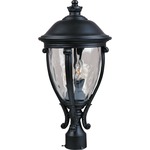 Camden VX Outdoor Post Mount - Black / Water Glass