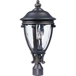 Camden VX Outdoor Post Mount - Golden Bronze / Water Glass