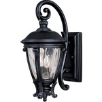 Camden VX Outdoor Wall Light - Black / Water Glass