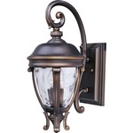 Camden VX Outdoor Wall Light - Golden Bronze / Water Glass