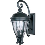 Camden VX Outdoor Wall Light - Black / Water Glass