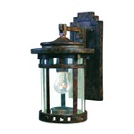 Santa Barbara VX Outdoor Wall Light - Sienna / Seedy Glass