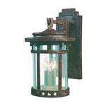 Santa Barbara VX Outdoor Wall Light - Sienna / Seedy Glass